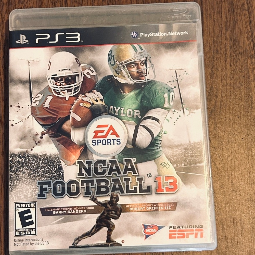 NCAA Football 13 Sony PlayStation 3 PS3 EA Sports RG3 Barry Sanders CIB